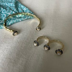 Kendra Scott Bracelet and Two-Finger Ring Set